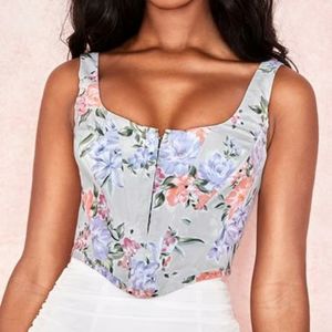 House of cb floral corset top